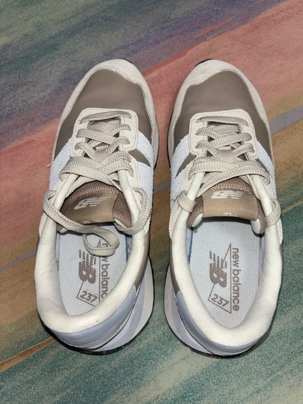 New Balance WS237ST Driftwood/Granite Women's Running Shoes size 8